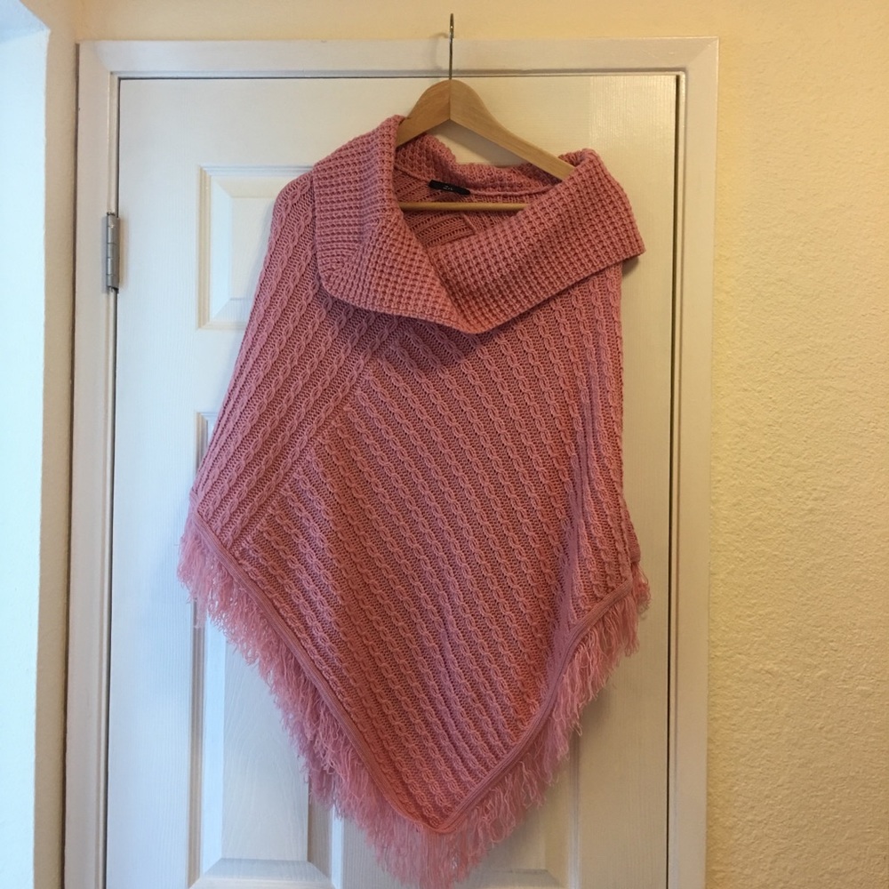 Dusty Pink poncho